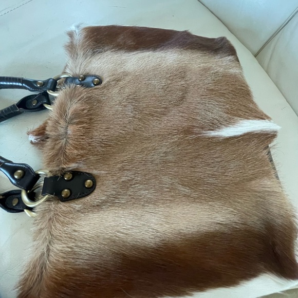 Vintage Diane Gail Springbok Antelope Fur Tote - RARE!  Sustainably harvested. - Picture 12 of 15